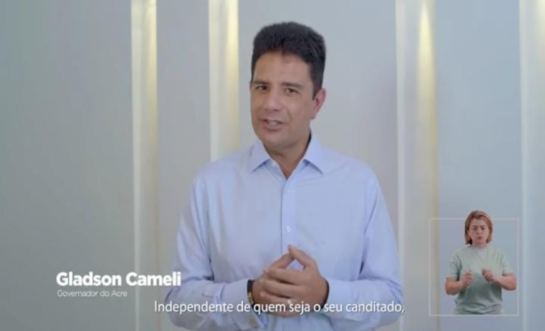 Em vídeo institucional, Gladson pede: "Independente de quem seja seu candidato, vote. É importante"